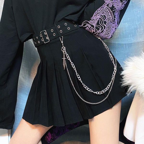 goth girl японская jk юбка женщины harajuku опрятный стиль высокая талия ремень цепочка мини юбка готический сексуальный панк черная плиссир, Black
goth girl японская jk юбка женщины harajuku опрятный стиль высокая талия ремень цепочка мини юбка готический сексуальный панк черная плиссир, Black