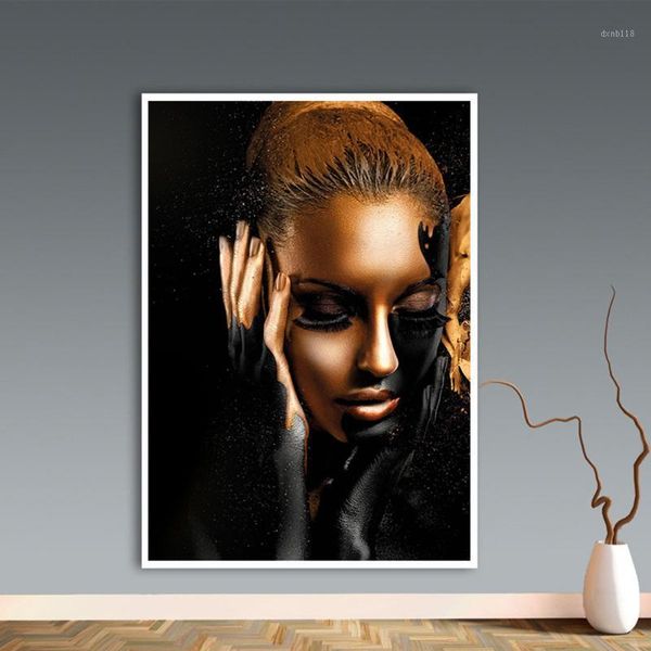 canvas painting portrait posters and prints abstract golden nude women wall art pictures for living room cuadros home decor1 
canvas painting portrait posters and prints abstract golden nude women wall art pictures for living room cuadros home decor1