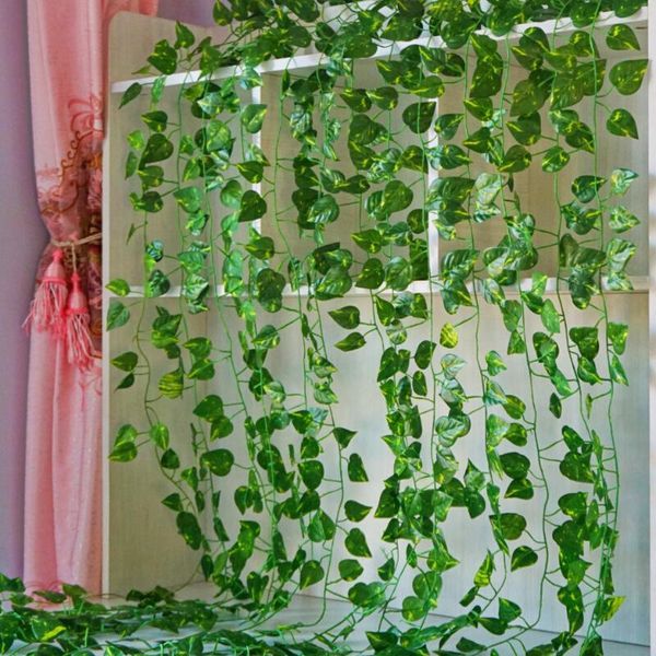 2.1m long artificial plants green ivy leaves artificial vine fake parthenocissus foliage leaves home wedding bar hanging plants
2.1m long artificial plants green ivy leaves artificial vine fake parthenocissus foliage leaves home wedding bar hanging plants