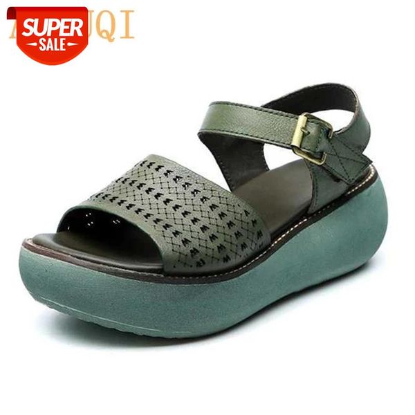 aiyuqi retro women sandals genuine leather 2020 new hollow platform casual muffin bottom open toe roman sandals women #mz7z, Black
aiyuqi retro women sandals genuine leather 2020 new hollow platform casual muffin bottom open toe roman sandals women #mz7z, Black