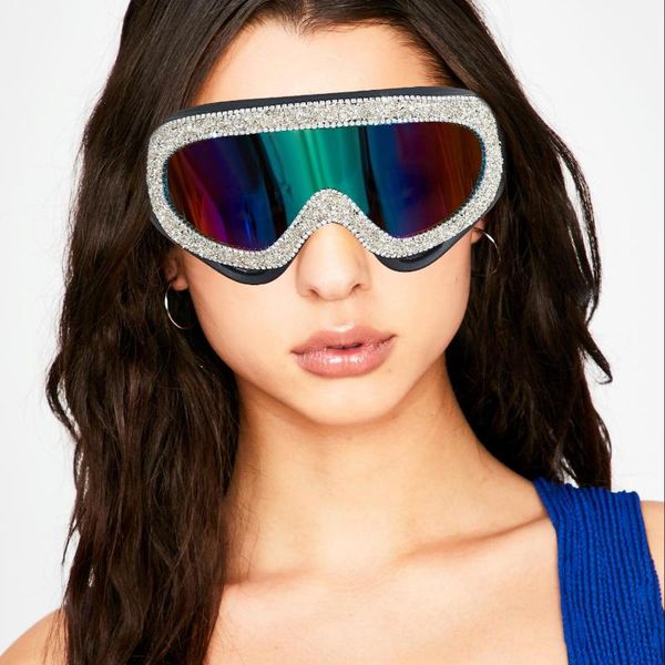sunglasses 2021 fashion oversized windproof women luxury designer rhinestone goggles men uv400 oculos, White;black
sunglasses 2021 fashion oversized windproof women luxury designer rhinestone goggles men uv400 oculos, White;black