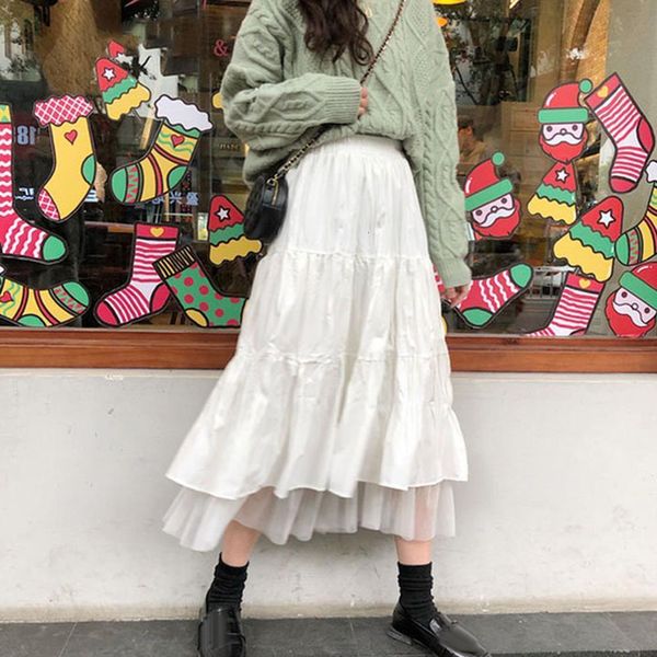 fashion white color women a line pleated tulle elastic high waist party long maxi casual skirt, Black
fashion white color women a line pleated tulle elastic high waist party long maxi casual skirt, Black