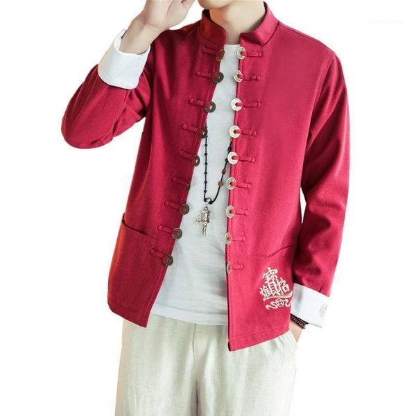 men's jackets 2021 men's long-sleeved cotton linen fashion men open stitch coats chinese retro style stand collar jacket male1, Black;brown
men's jackets 2021 men's long-sleeved cotton linen fashion men open stitch coats chinese retro style stand collar jacket male1, Black;brown