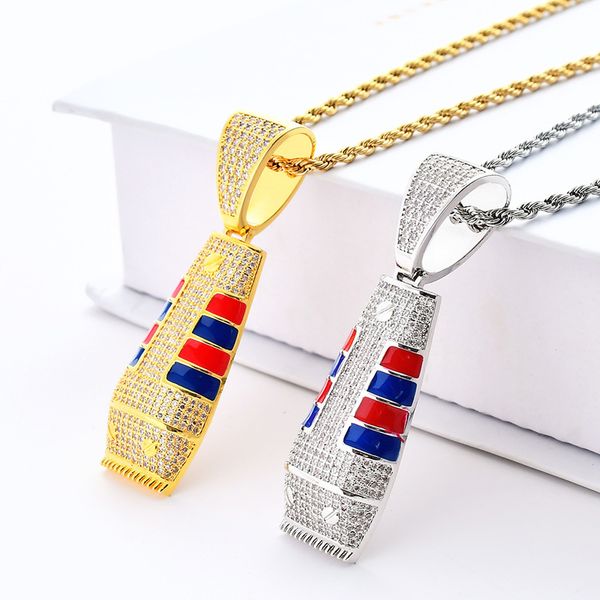 micro new fashion pave zircon of men hip hop jewelry necklace ice out shaver with gold chain fdm0, Silver
micro new fashion pave zircon of men hip hop jewelry necklace ice out shaver with gold chain fdm0, Silver
