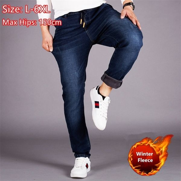 winter pants men island fleece velet warm jeans boy denim jeans size 5xl 6xl blue jean man elastic high waist slim fit trousers 201111
winter pants men island fleece velet warm jeans boy denim jeans size 5xl 6xl blue jean man elastic high waist slim fit trousers 201111