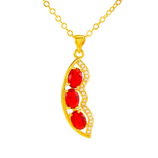beans shaped red/green pendant chain gold filled fashion women girl shiny charm jewelry q1209, Bronze;silver
beans shaped red/green pendant chain gold filled fashion women girl shiny charm jewelry q1209, Bronze;silver