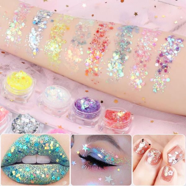 nail glitter mermaid eye shadow makeup nails glam shining body face holo adhesive jelly sequins party cosmetics decorations bezl01-06, Silver;gold
nail glitter mermaid eye shadow makeup nails glam shining body face holo adhesive jelly sequins party cosmetics decorations bezl01-06, Silver;gold