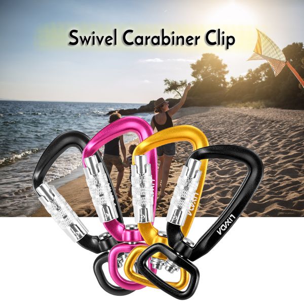 lixada survial rescue mountaineering carabiners hook d-ring 360 rotatable spinner keychain rope swivel carabiner clip
lixada survial rescue mountaineering carabiners hook d-ring 360 rotatable spinner keychain rope swivel carabiner clip