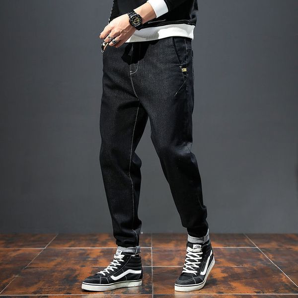 autumn and winter big size harlan jeans men's korean fashion versatile add fat oversize loose leggings student pants, Blue
autumn and winter big size harlan jeans men's korean fashion versatile add fat oversize loose leggings student pants, Blue