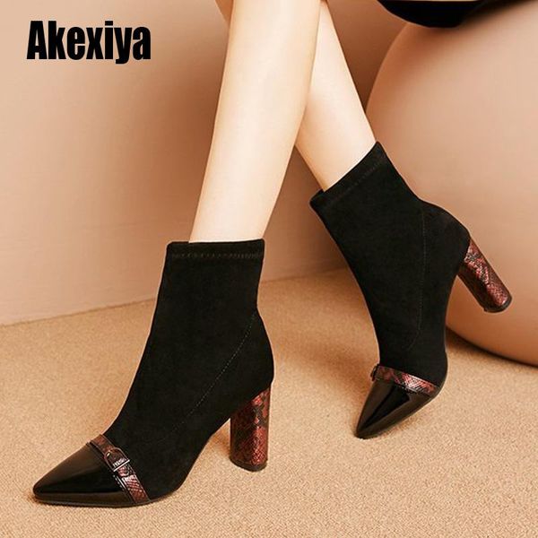 boots black knitting elastic women socks shoes 2021 winter elegant high heel pointed toe ankle for u689
boots black knitting elastic women socks shoes 2021 winter elegant high heel pointed toe ankle for u689