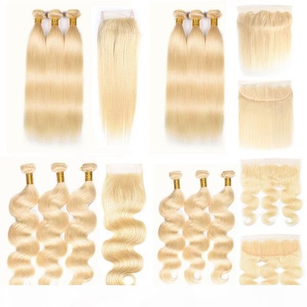10-24 inch #613 blonde bundles with 4x4 part lace closure and 13x4 lace frontal straight body wave human hair weaves, Black;brown
10-24 inch #613 blonde bundles with 4x4 part lace closure and 13x4 lace frontal straight body wave human hair weaves, Black;brown