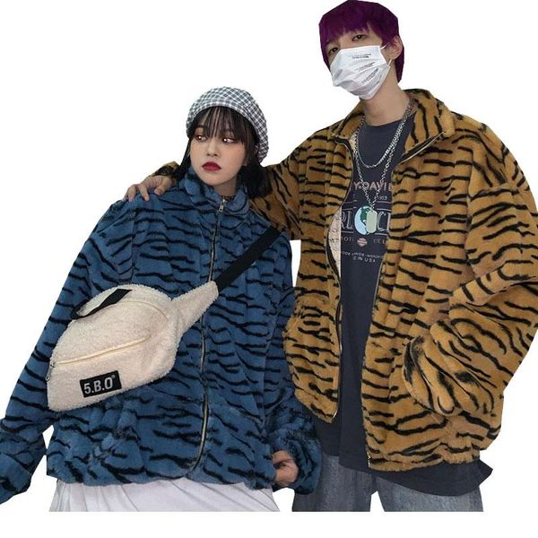 women's fur & faux winter vintage warm zebra striped thick plush jacket women students loose casual cardigan outwear coat clothes, Black
women's fur & faux winter vintage warm zebra striped thick plush jacket women students loose casual cardigan outwear coat clothes, Black