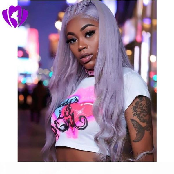 long purple wig cosplay body wave pure color synthetic heat resistant light purple lace front synthetic wigs for women, Black
long purple wig cosplay body wave pure color synthetic heat resistant light purple lace front synthetic wigs for women, Black