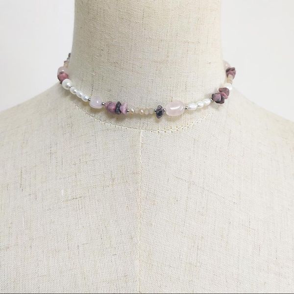 chokers 2021 women trendy natural stone necklace handmade adjustable choker gift for girls wholesale collares, Golden;silver
chokers 2021 women trendy natural stone necklace handmade adjustable choker gift for girls wholesale collares, Golden;silver