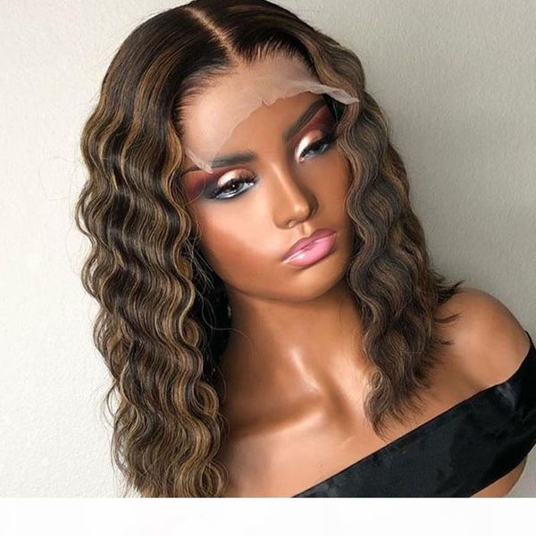 short bob 13*4 lace frontal highlight color ombre blonde human hair wig glueless with baby hair for women curly, Black;brown
short bob 13*4 lace frontal highlight color ombre blonde human hair wig glueless with baby hair for women curly, Black;brown