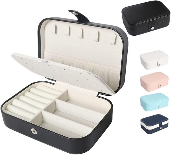 travel jewelrys organizer case bangle bracelet small jewelry box pu leather necklace earrings women portable jewellery storage holder jllaqe, Black;white
travel jewelrys organizer case bangle bracelet small jewelry box pu leather necklace earrings women portable jewellery storage holder jllaqe, Black;white