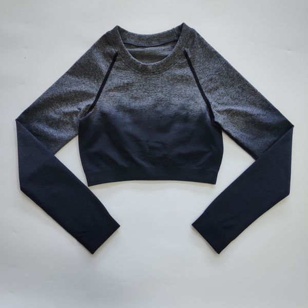 2021 women new ombre long sleeve cropped compression workout shirts soft yoga for sport 1guf, Gray
2021 women new ombre long sleeve cropped compression workout shirts soft yoga for sport 1guf, Gray