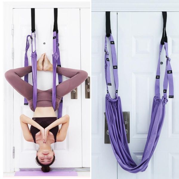 aerial yoga rope stretch the leg splits practic elastic stretch bar and bends down to yoga handstand training device
aerial yoga rope stretch the leg splits practic elastic stretch bar and bends down to yoga handstand training device