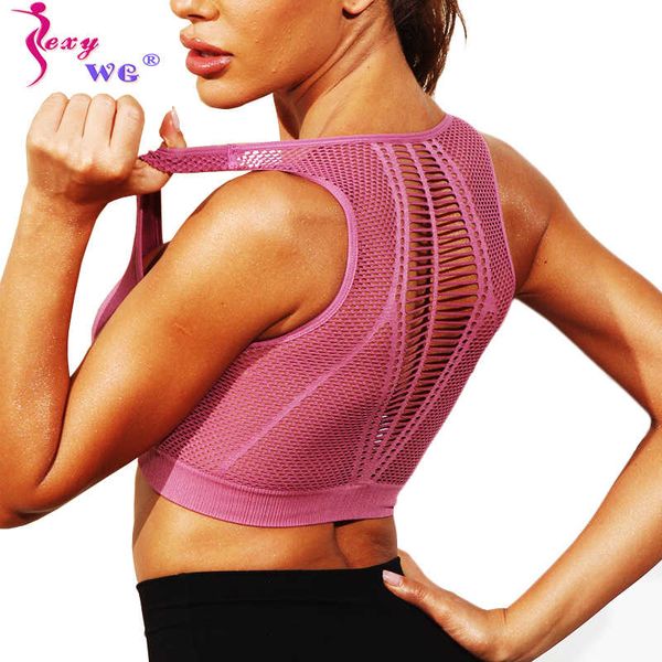 sexywg solid sports yoga bras women running vest sports bra with zipper mesh sportswear fintness gym shirt push up underwear, White;black
sexywg solid sports yoga bras women running vest sports bra with zipper mesh sportswear fintness gym shirt push up underwear, White;black