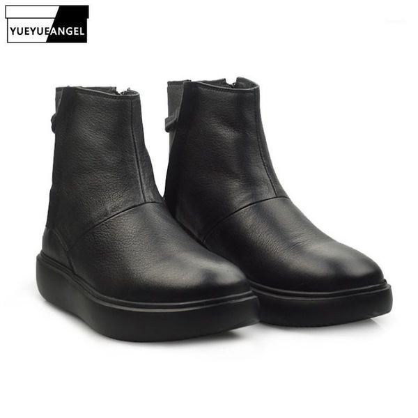 boots british winter platform men side zip round toe vintage harajuku genuine leather punk high shoes black 38-441
boots british winter platform men side zip round toe vintage harajuku genuine leather punk high shoes black 38-441