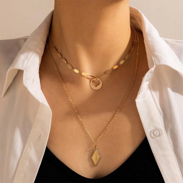 trendy irregular hollow love heart pendant necklaces for women geometric metal alloy necklaces jewelry accessories 13734, Silver
trendy irregular hollow love heart pendant necklaces for women geometric metal alloy necklaces jewelry accessories 13734, Silver