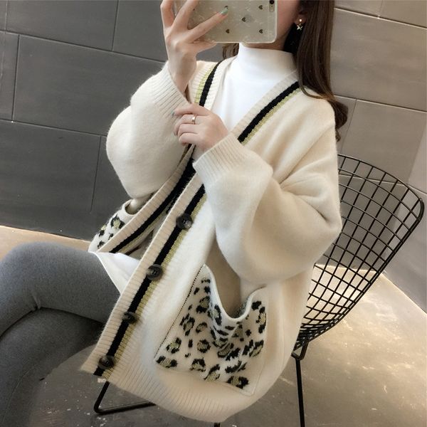 women cardigans sweater autumn winter floral bird pattern knitted coat cardigan single breasted casual knit jacket sweater, White;black
women cardigans sweater autumn winter floral bird pattern knitted coat cardigan single breasted casual knit jacket sweater, White;black