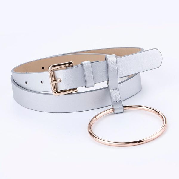 big ring circle belts female fashion gold pin buckle solid colors leather silver strap belt design popular jean women, Black;brown
big ring circle belts female fashion gold pin buckle solid colors leather silver strap belt design popular jean women, Black;brown