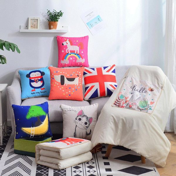 pillow blanket 2 in 1 warm cute elk cartoon portable foldable patchwork quilt blanket home office throw pillow back cushion 
pillow blanket 2 in 1 warm cute elk cartoon portable foldable patchwork quilt blanket home office throw pillow back cushion