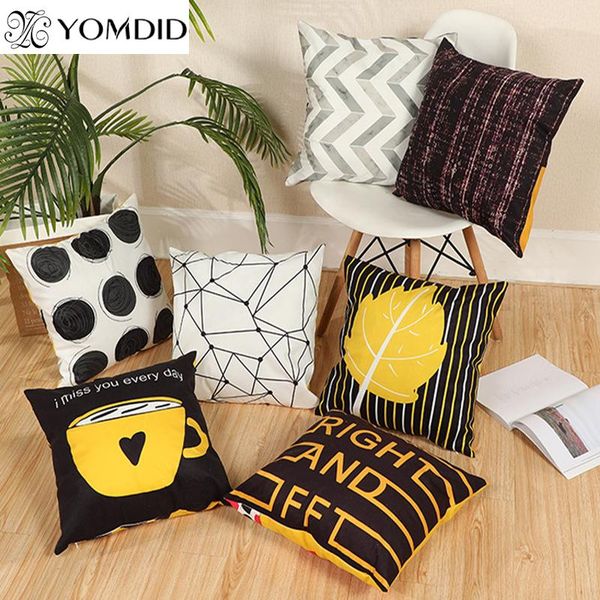 cushion/decorative pillow geometric cushion cover black and yellow polyester throw case striped dotted grid triangular art
cushion/decorative pillow geometric cushion cover black and yellow polyester throw case striped dotted grid triangular art