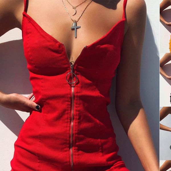 women plus size 3xl short mini dress female summer solid red sleeveless zipper clubwear casual party bodycon dresses, Black;gray
women plus size 3xl short mini dress female summer solid red sleeveless zipper clubwear casual party bodycon dresses, Black;gray