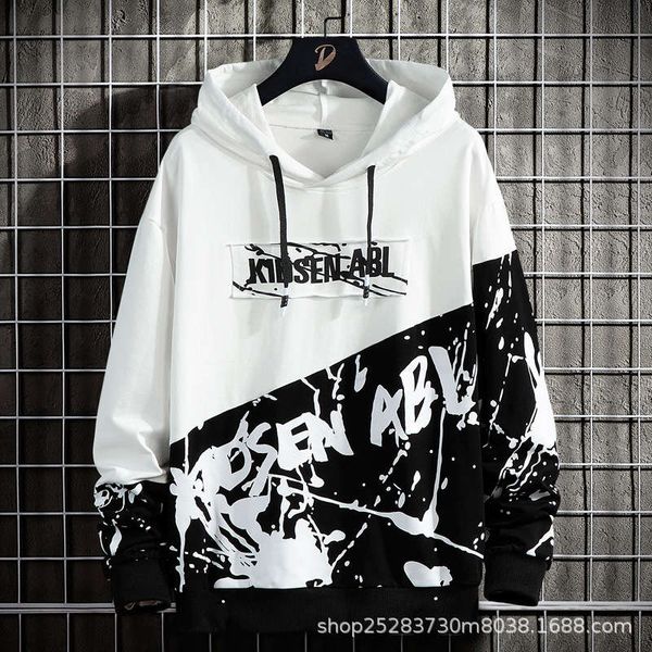 men's hoodie trend loose student 2020 new spring and autumn lovers hooded men's autumn hoodie coat, Black
men's hoodie trend loose student 2020 new spring and autumn lovers hooded men's autumn hoodie coat, Black