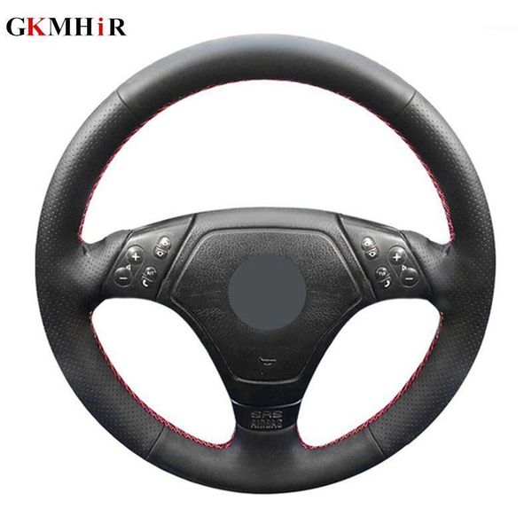 gkmhir diy black steering wheel cover hand-stitched artificial leather car steering wheel cover for e36 e46 e391
gkmhir diy black steering wheel cover hand-stitched artificial leather car steering wheel cover for e36 e46 e391