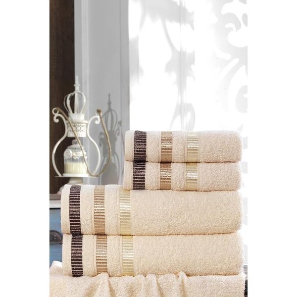home & bath towel set 4 piece 100 cotton