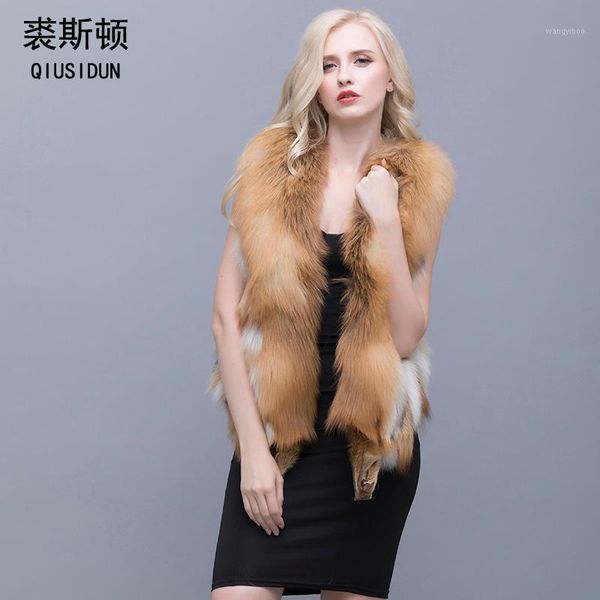 qiusidun natural red fur vest v collar 50 cm coat winter warm fashion large size woman's pure natural full pelt vests solid1, Black
qiusidun natural red fur vest v collar 50 cm coat winter warm fashion large size woman's pure natural full pelt vests solid1, Black