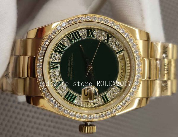 mens 36mm jubilee bracelet diamond roman dial 118388 day-date full 18k gold cal.2813 movement automatic mens watches, Slivery;brown
mens 36mm jubilee bracelet diamond roman dial 118388 day-date full 18k gold cal.2813 movement automatic mens watches, Slivery;brown