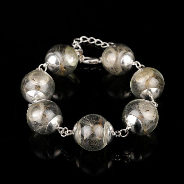 dongsheng 1pcs ball dandelion seeds hope wishing gift glass ball belief charm bracelet bangle pulseras para las mujeres, Black
dongsheng 1pcs ball dandelion seeds hope wishing gift glass ball belief charm bracelet bangle pulseras para las mujeres, Black