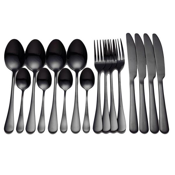 spklifey black cutlery 16 pcs stainless steel cutlery black tableware fork spoon fork spoon knife set dinnerware set dropshiping h bbysim
spklifey black cutlery 16 pcs stainless steel cutlery black tableware fork spoon fork spoon knife set dinnerware set dropshiping h bbysim