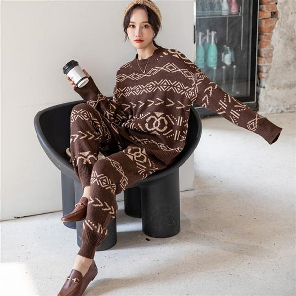 women's tracksuits style two-piece suit fashion autumn and winter loose sweater pants thick set, Gray
women's tracksuits style two-piece suit fashion autumn and winter loose sweater pants thick set, Gray