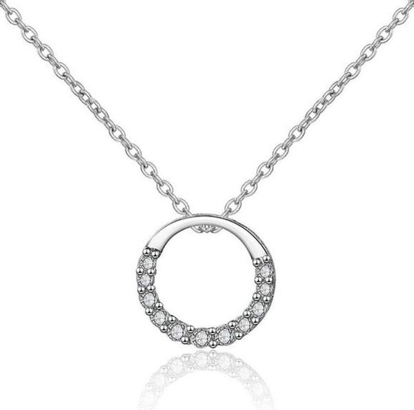 925 silver korean necklace female fashion simple short zircon micro inlay circle pendant clavicle chain necklaces pendants
925 silver korean necklace female fashion simple short zircon micro inlay circle pendant clavicle chain necklaces pendants