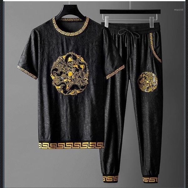 gym clothing chinese style summer show men's dragon pattern short-sleeved trousers casual sports suit1, White;black
gym clothing chinese style summer show men's dragon pattern short-sleeved trousers casual sports suit1, White;black