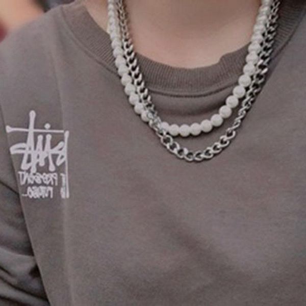chains korea fashion autumn winter sweater necklace couple tramp hip hop double pearl jewelry wholesale collares, Silver
chains korea fashion autumn winter sweater necklace couple tramp hip hop double pearl jewelry wholesale collares, Silver