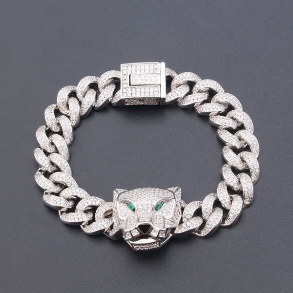 20mm mens women bracelet gold plated bling cz leopard bracelet cuban link chains fashion bracelets jewelry gift, Black
20mm mens women bracelet gold plated bling cz leopard bracelet cuban link chains fashion bracelets jewelry gift, Black