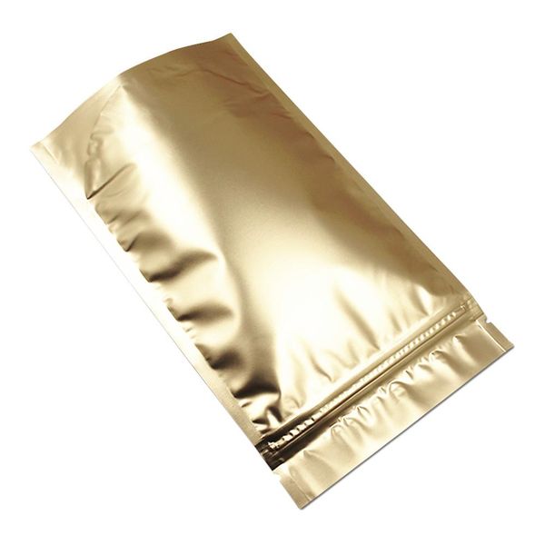 100 шт. matte gold stand up алюминиевая фольга zip lock package bag mylar foil joil seal seake пищевая чай хранение упаковка пакет h bbyxim
100 шт. matte gold stand up алюминиевая фольга zip lock package bag mylar foil joil seal seake пищевая чай хранение упаковка пакет h bbyxim