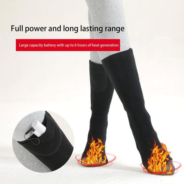 1 pair warmer socks electric heated socks rechargeable battery for women men winter outdoor skiing cycling sport warmers, Black
1 pair warmer socks electric heated socks rechargeable battery for women men winter outdoor skiing cycling sport warmers, Black
