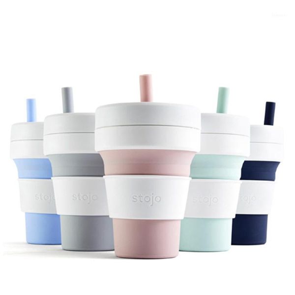 

mugs stojo cup folding silicone portable coffee multi-function silica office travel essential1