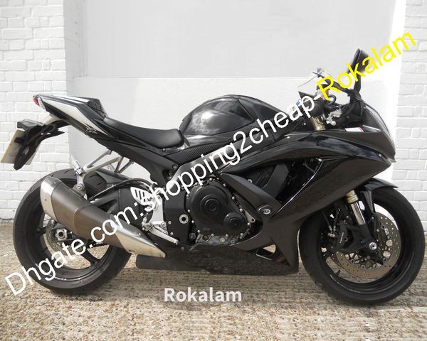 black motorcycles for suzuki gsxr600 gsxr750 gsxr 600 750 2008 2009 2010 k8 08 09 10 gsx r600 r750 moto fairing (injection molding)