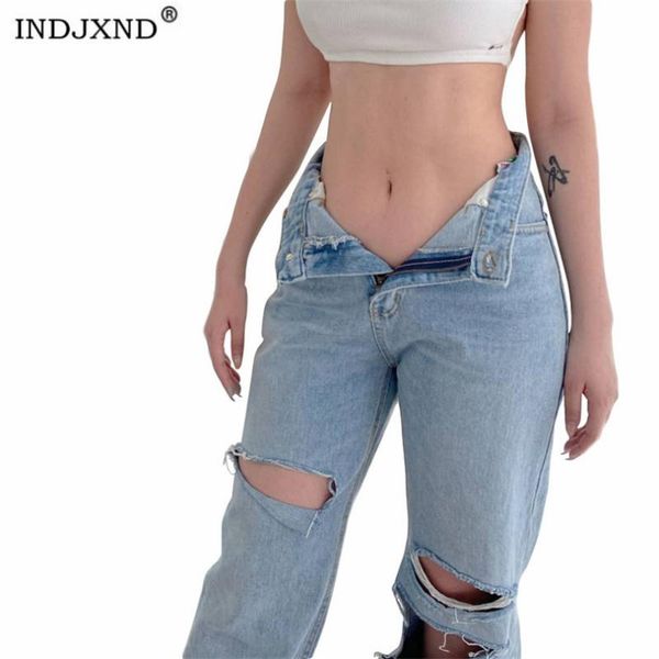 women's jeans indjxnd straight women ripped baggy vintage high waist denim distressed pants female the loose fit pockets leg streetwear, Blue
women's jeans indjxnd straight women ripped baggy vintage high waist denim distressed pants female the loose fit pockets leg streetwear, Blue