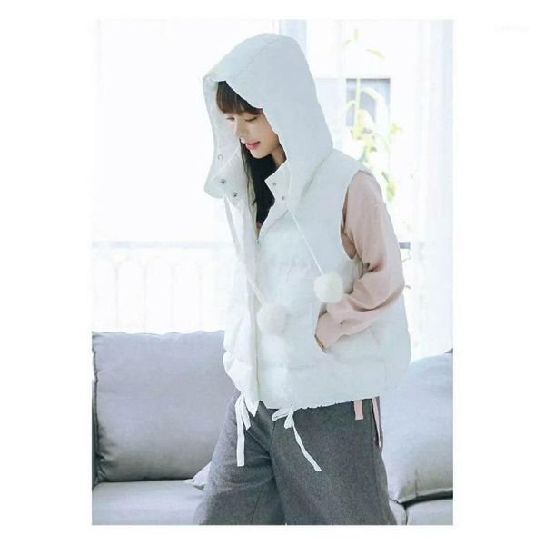 women's vests fall winter solid color cotton padded vest female short korean version loose temperament fresh and sweet jacket female1, Black;white
women's vests fall winter solid color cotton padded vest female short korean version loose temperament fresh and sweet jacket female1, Black;white