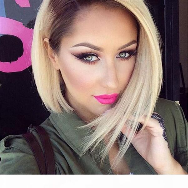 side part brazilian ombre human hair lace front bob wigs #1b 613 straight short bob wigs glueless full lace wigs 130% density, Black;brown
side part brazilian ombre human hair lace front bob wigs #1b 613 straight short bob wigs glueless full lace wigs 130% density, Black;brown