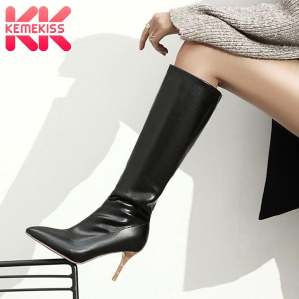 kemekiss size 34-43 women knee boots pointed toe thin high heel slip on shoes warm winter boots women fashion party footwear, Black
kemekiss size 34-43 women knee boots pointed toe thin high heel slip on shoes warm winter boots women fashion party footwear, Black